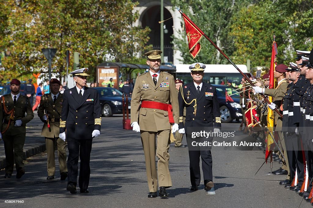 King felipe VI of Spain Attends the 50th Anniversary of CESEDEN