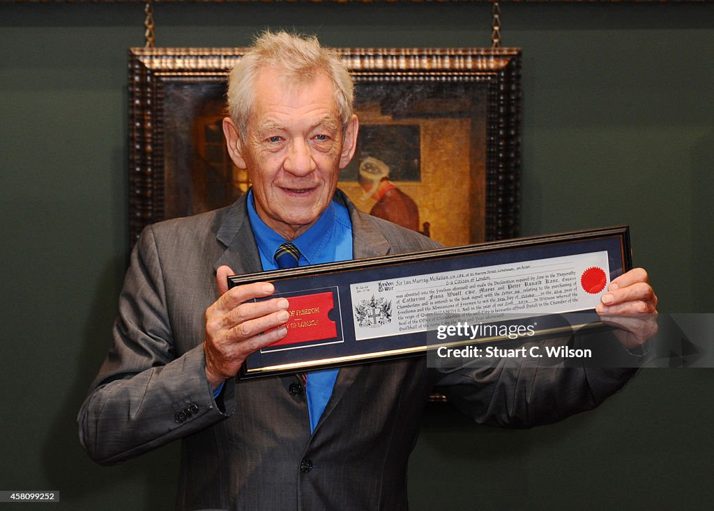 Sir Ian McKellan Receives The Freedom Of The City Of London