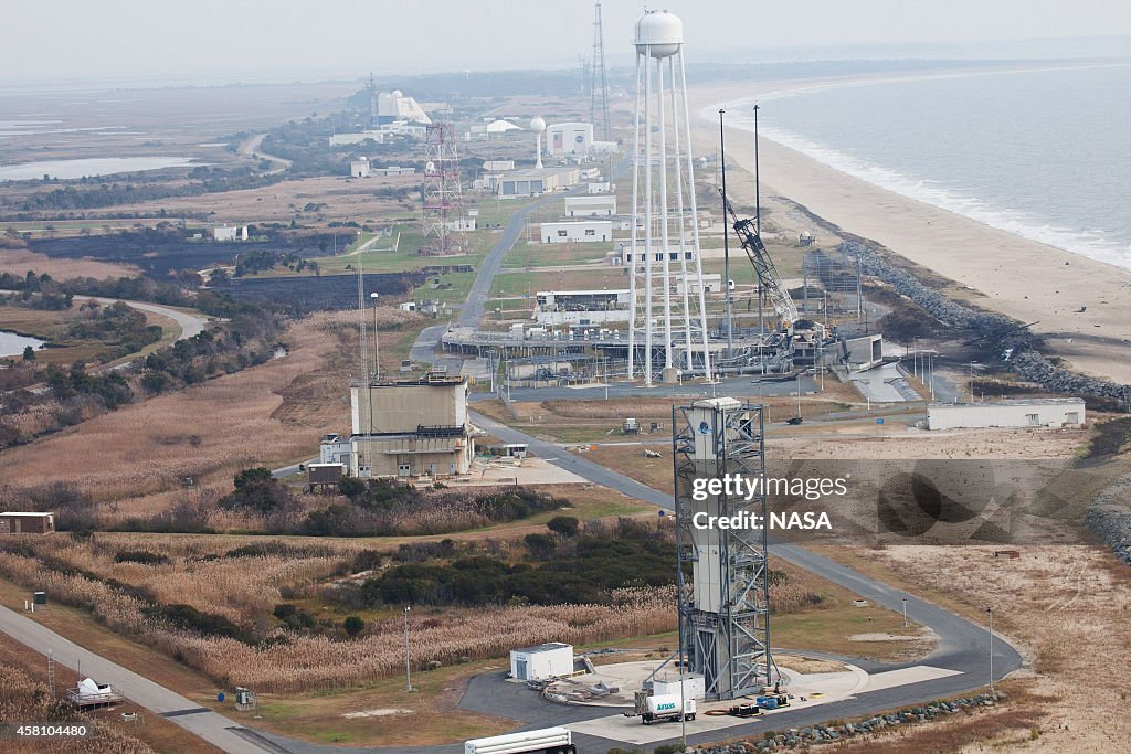 Antares Rocket Prepared For Launch To Space Station