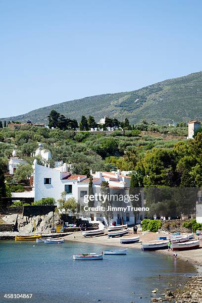 salvador dali's home at port lligat - cadaqués stockfoto's en -beelden