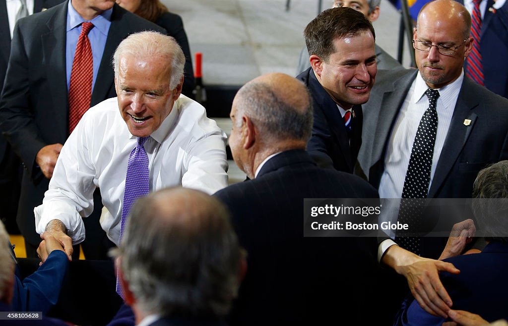 Joe Biden Campaigns For Seth Moulton
