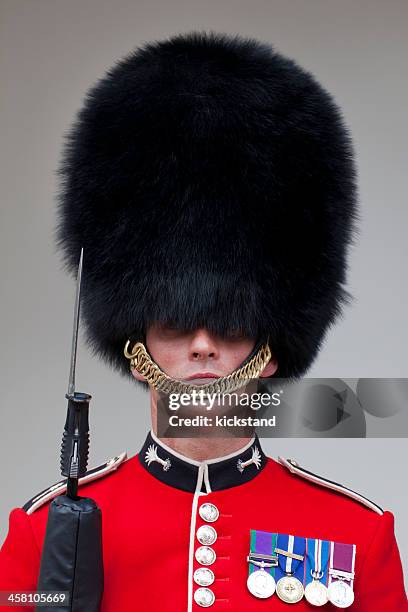 queen's guarda - guarda de honra soldado imagens e fotografias de stock