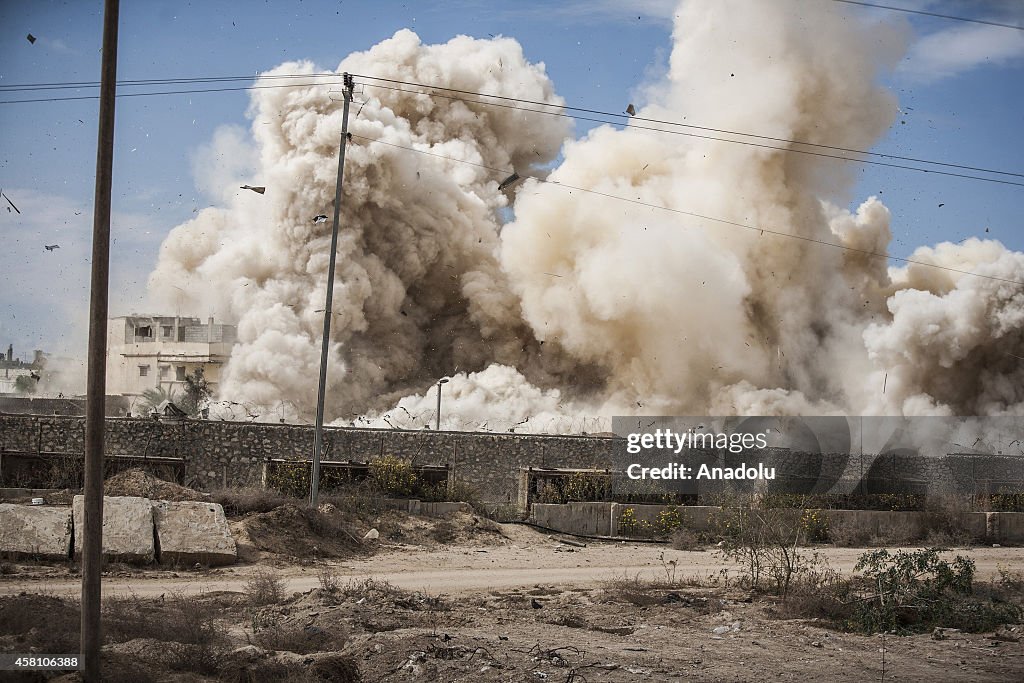 Smoke rises from Rafah Town