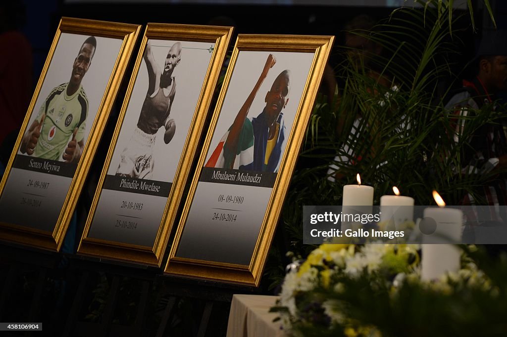 Memorial Service of the three late Sporting Icons