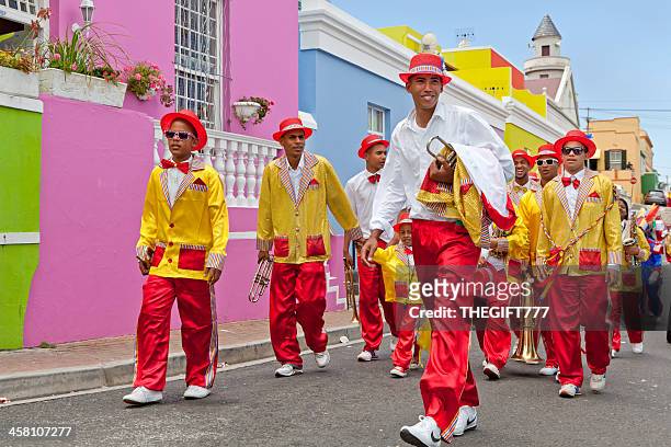 cape town minstrels carnival - cape town bo kaap stock pictures, royalty-free photos & images