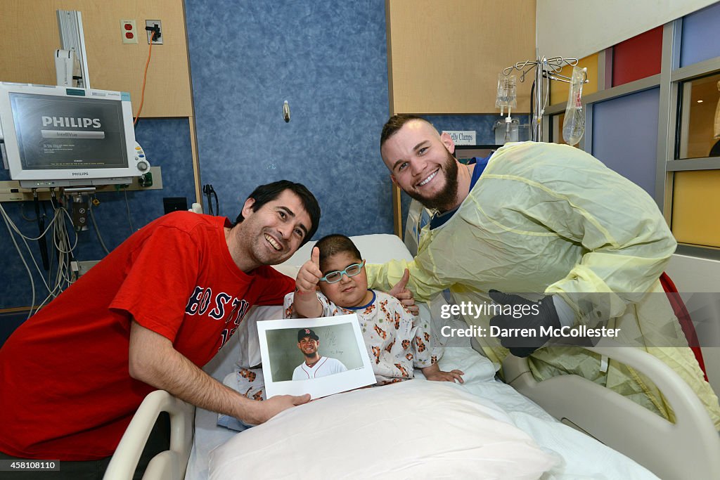 Red Sox Pitcher Drake Britton Brings Halloween Spirit to Boston Children's Hospital