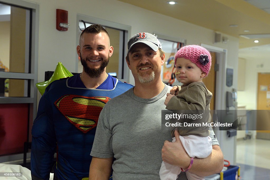 Red Sox Pitcher Drake Britton Brings Halloween Spirit to Boston Children's Hospital