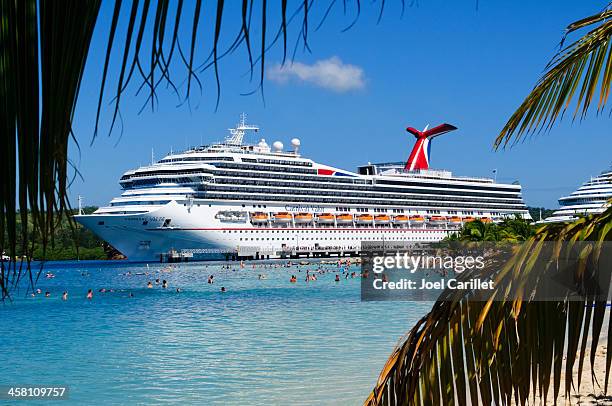 caribbean cruise - carnival cruise ship stock pictures, royalty-free photos & images