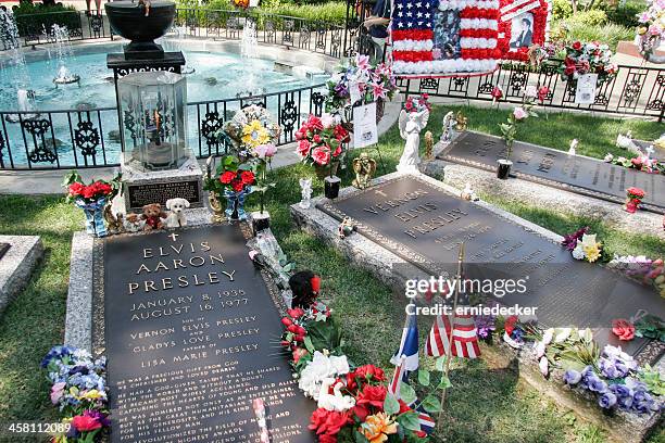 sósia presley o acento grave - memphis tennessee imagens e fotografias de stock