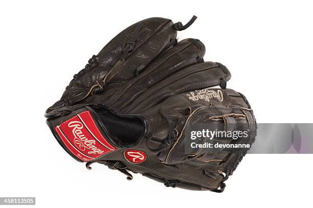 rawlings baseball glove - baseball glove isolated stock pictures, royalty-free photos & images