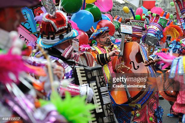 mummer's parade in philadelphia - mummers parade stock pictures, royalty-free photos & images
