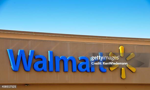 walmart  corporate logo - walmart stockfoto's en -beelden