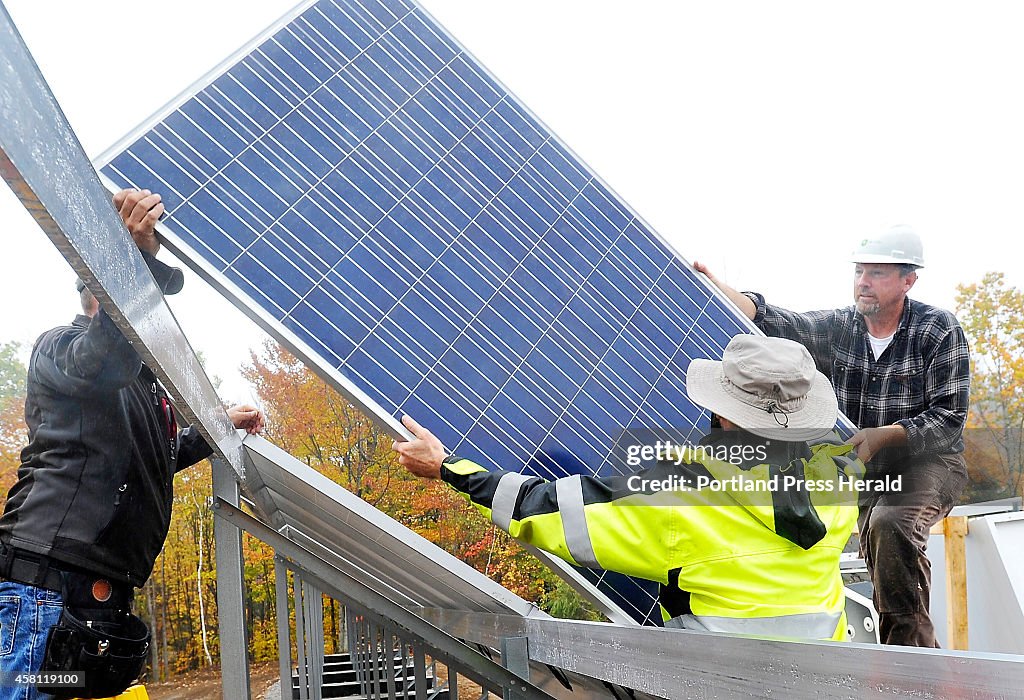 Owners of Mt. Abram Ski Area are installing over 800 solar electric panels