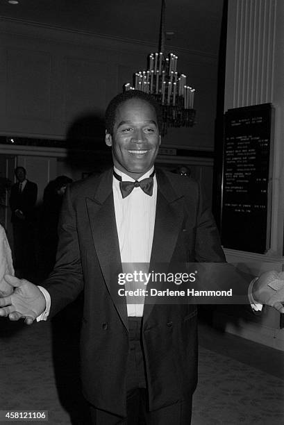 Simpson poses for a portrait during the United Cerebral Palsy Dinner on October 29, 1988 at the Beverly Hilton Hotel in Los Angeles, California.