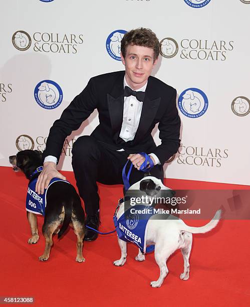 Matt Edmondson attends the annual Collars & Coats Gala Ball in aid of The Battersea Dogs & Cats home at Battersea Evolution on October 30, 2014 in...