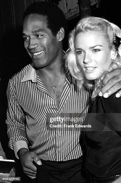 Simpson and Nicole Brown go to see the play "Come Blow Your Horn" at Hollywood's Huntington Hartford Theatre in October, 1981 in Los Angeles,...