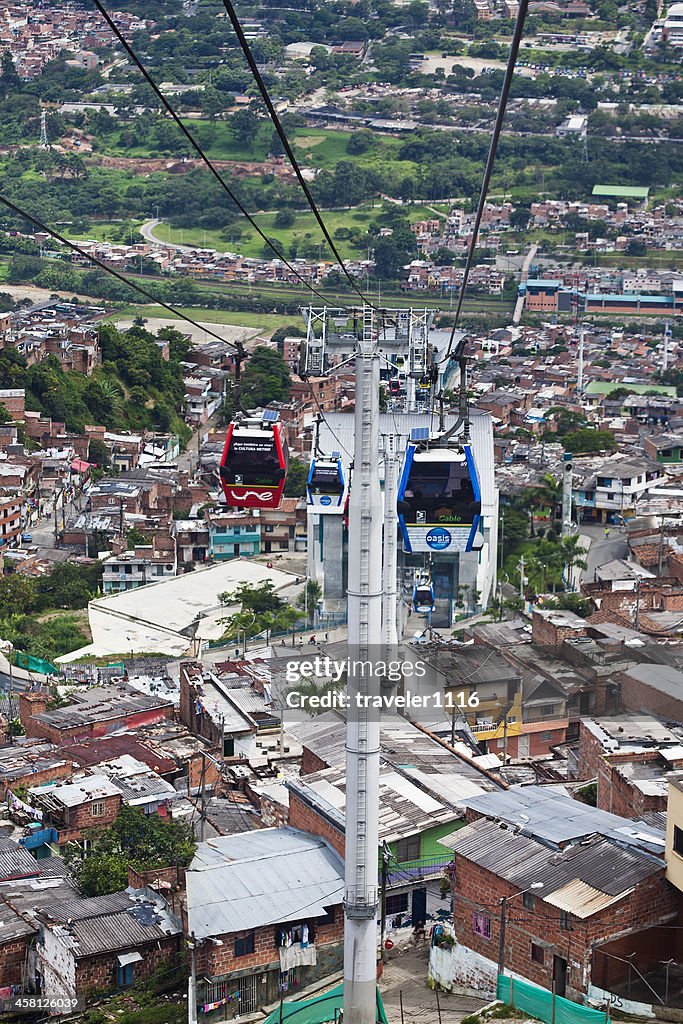 Die Metrocable In Medellin, Kolumbien