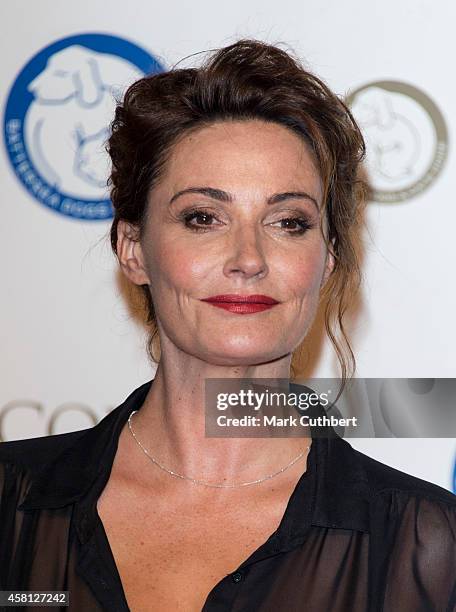 Sarah Parish attends the annual Collars & Coats Gala Ball in aid of The Battersea Dogs & Cats home at Battersea Evolution on October 30, 2014 in...