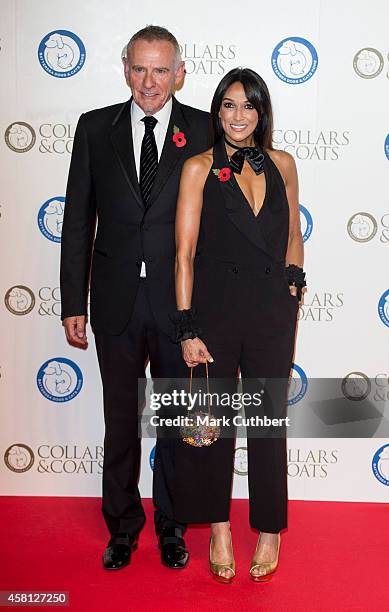 Carl Michaelson and Jackie St Clair attend the annual Collars & Coats Gala Ball in aid of The Battersea Dogs & Cats home at Battersea Evolution on...