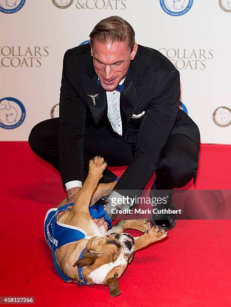 Christian Jessen attends the annual Collars & Coats Gala Ball in aid of The Battersea Dogs & Cats home at Battersea Evolution on October 30, 2014 in...