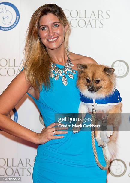 Francesca Hull attends the annual Collars & Coats Gala Ball in aid of The Battersea Dogs & Cats home at Battersea Evolution on October 30, 2014 in...