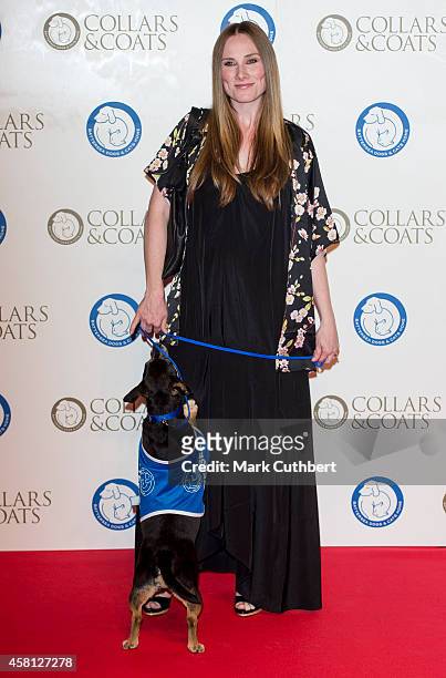 Rosie Marcel attends the annual Collars & Coats Gala Ball in aid of The Battersea Dogs & Cats home at Battersea Evolution on October 30, 2014 in...
