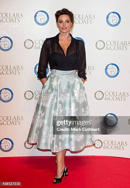 Sarah Parish attends the annual Collars & Coats Gala Ball in aid of The Battersea Dogs & Cats home at Battersea Evolution on October 30, 2014 in...