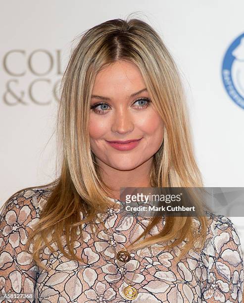 Laura Whitmore attends the annual Collars & Coats Gala Ball in aid of The Battersea Dogs & Cats home at Battersea Evolution on October 30, 2014 in...