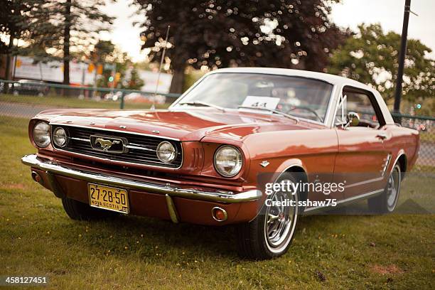 copper 1960`s first generation mustang - mustang stock pictures, royalty-free photos & images