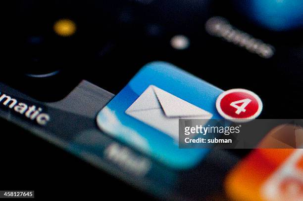 メールのアイコン、iphone - inbox ストックフォトと画像