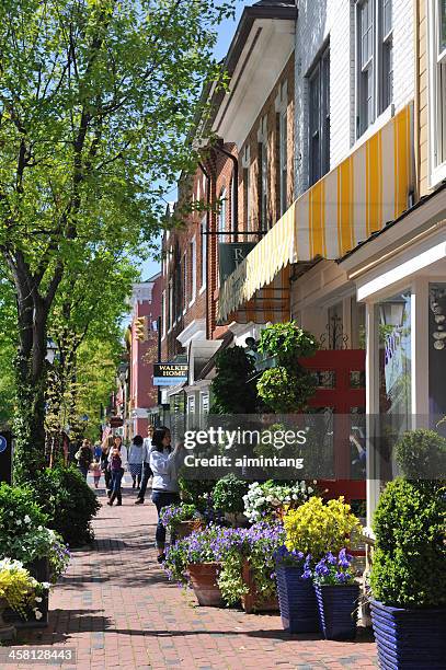 street in alexandria - alexandria virginia bildbanksfoton och bilder