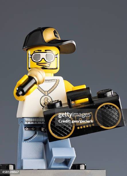 lego rap star figure - lego stockfoto's en -beelden