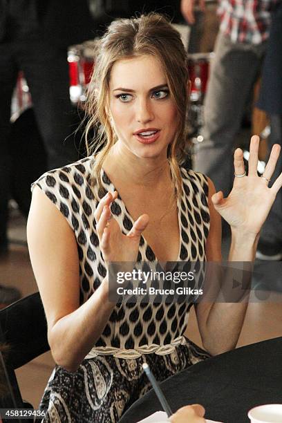 Allison Williams at the "Peter Pan Live!" Cast Meet and Greet at Baryshnikov Arts Center on October 30, 2014 in New York City.