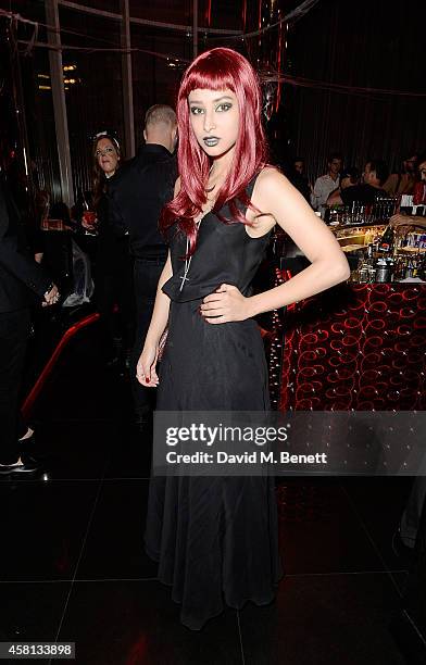 Leah Weller attends Nightmare on Wardour Street at Wyld Bar on October 30, 2014 in London, United Kingdom.