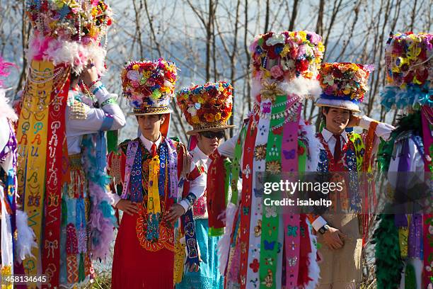 carnival folklore - pontevedraprovinsen bildbanksfoton och bilder