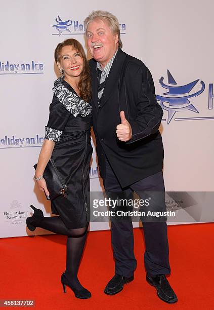 Klaus Baumgart and wife Ilona Schultz-Baumgart attend Holiday on Ice "Passion" Gala at Hotel Atlantic on October 30, 2014 in Hamburg, Germany.