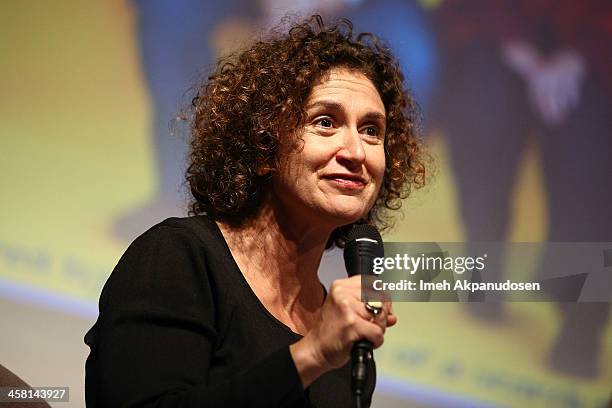 Radio personality Alex Cohen speaks onstage during a Q&A at the 'Philomena' Town Hall Event and Screening at Museum Of Tolerance on December 19, 2013...