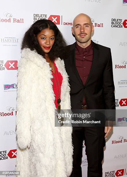 Mick and guest attend The Blood Ball to benefit Delete Blood Cancer at The Box on October 30, 2014 in New York City.