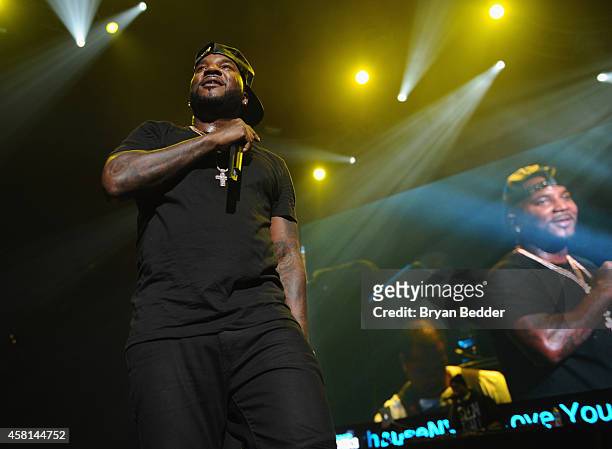 Hip-hop artist Young Jeezy performs on stage at Power 105.1's Powerhouse 2014 at Barclays Center of Brooklyn on October 30, 2014 in New York City.