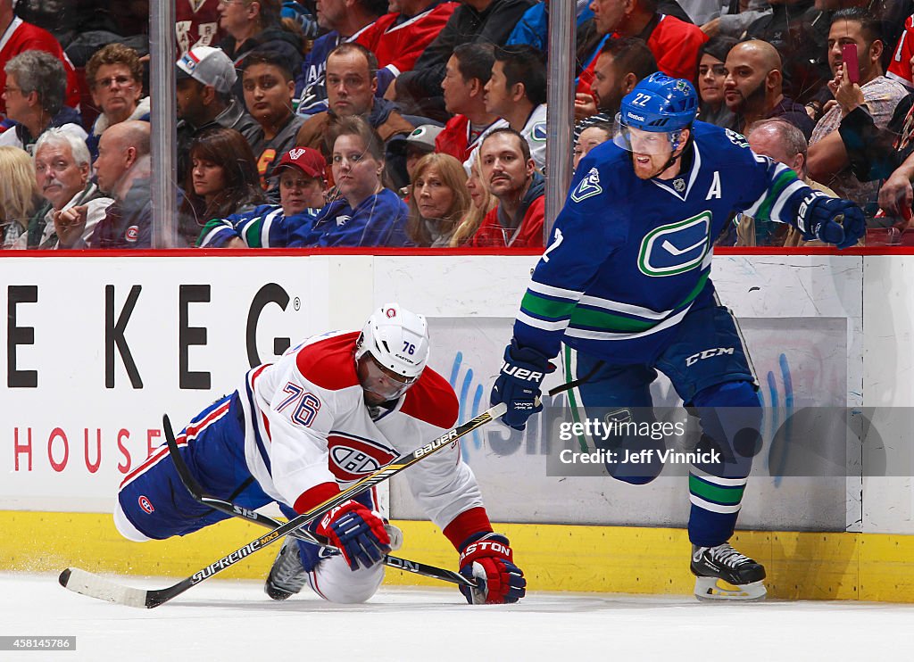 Montreal Canadiens v Vancouver Canucks