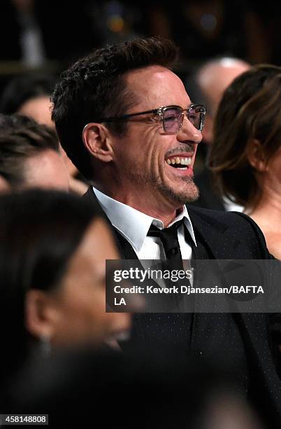 Honoree Robert Downey Jr. Attends the BAFTA Los Angeles Jaguar Britannia Awards presented by BBC America and United Airlines at The Beverly Hilton...