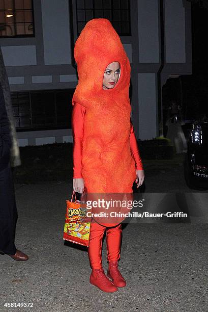 Katy Perry is seen at Kate Hudson's annual Halloween party on October 30, 2014 in Los Angeles, California.