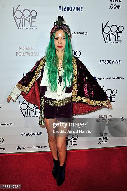 Alexandra Starlight attends 1600 Vine hosts all Hollywood's eve costume concert at 1600 Vine on October 30, 2014 in Hollywood, California.