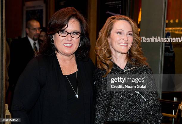 Rosie O'Donnell and Michelle Rounds attend the opening night of "The Real Thing" on Broadway at American Airlines Theatre on October 30, 2014 in New...