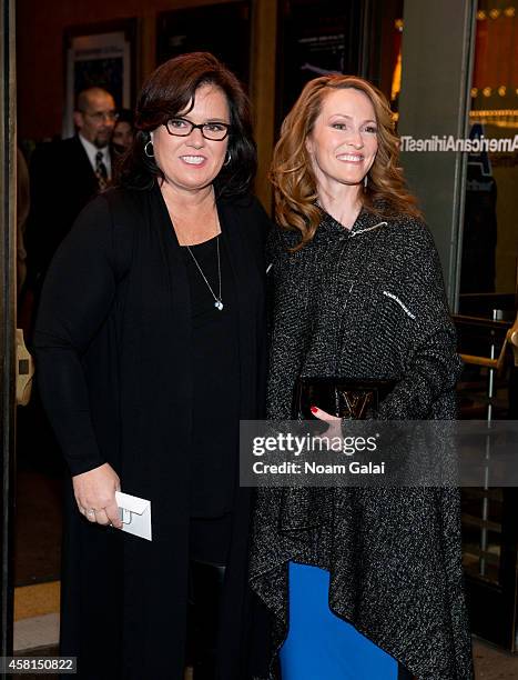 Rosie O'Donnell and Michelle Rounds attend the opening night of "The Real Thing" on Broadway at American Airlines Theatre on October 30, 2014 in New...