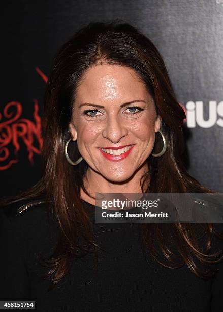 Producer Cathy Schulman arrives at the Los Angeles premiere of RADiUS-TWC's 'Horns' at ArcLight Hollywood on October 30, 2014 in Hollywood,...