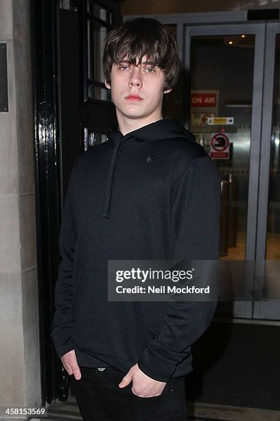 Jake Bugg seen at BBC Radio 2 on December 20, 2013 in London, England.