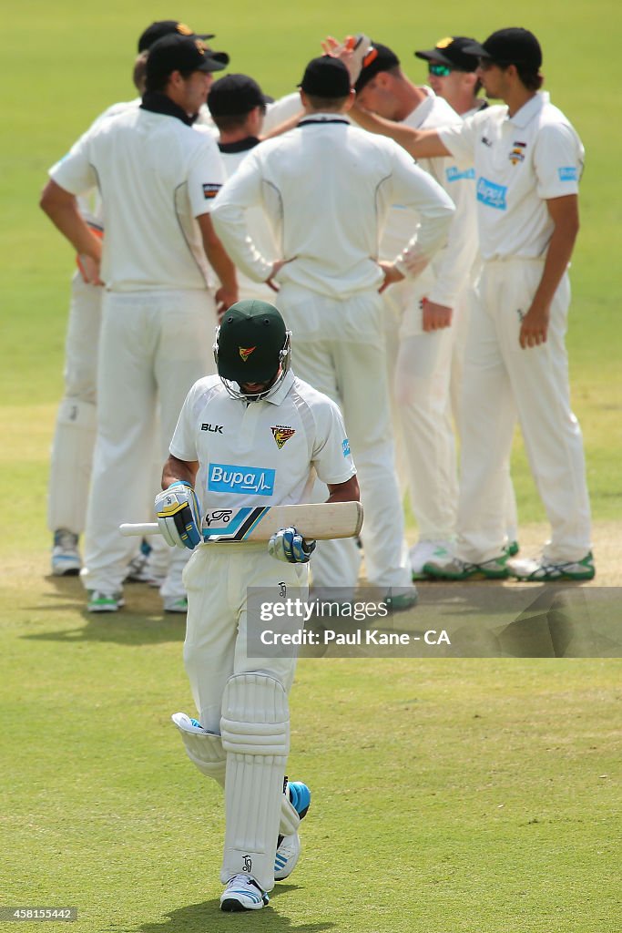 WA v TAS - Sheffield Shield - Day 1