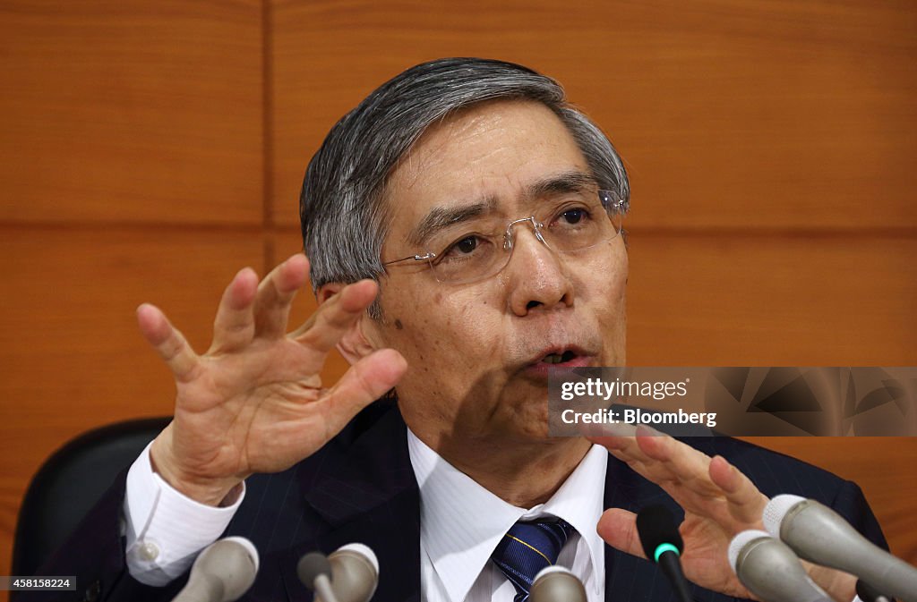 Bank Of Japan Governor Haruhiko Kuroda News Conference