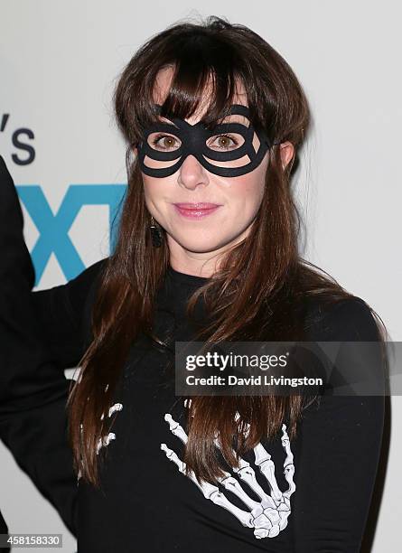 Actress Allyn Rachel attends UNICEF's Next Generation's 2nd Annual UNICEF Masquerade Ball at Hollywood Forever Cemetery on October 30, 2014 in Los...